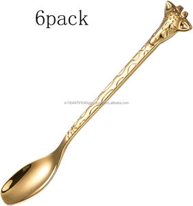 Premium Quality Giraffe Head Handle Handmade <b>Coffee</b> <b>Spoon</b> - Product Image 4