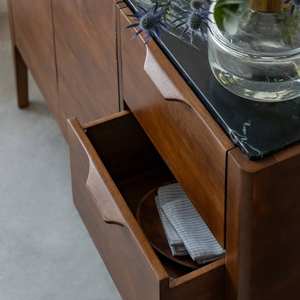 Buffet Vandana Radiant Zentrix en bois de manguier et marbre noir - Product Image 4