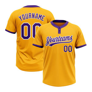 Maillot de baseball personnalisé pour homme, séchage rapide, style vintage, respirant, en polyester, imprimé par sublimation, OEM - Product Image 1
