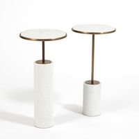 Table basse ronde moderne en laiton et pierre, best-seller, avec base en métal doré, meubles de salon, design décoratif