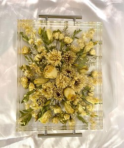 Custom Resin Flower Preservation Tray | <b>Wedding</b> Bouquet Keepsake Tray | Anniversary & <b>Memorial</b> Gift - Product Image 6