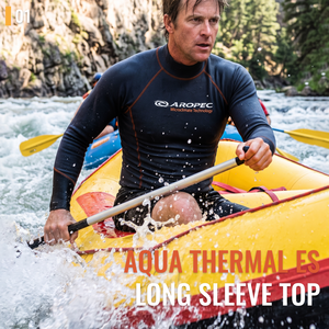 Aropec Aqua Thermal Man Short Sleeve Rash Guard Fast Dry Fleece Super Stretch Neoprene Thermal <b>Top</b> for Diving Surfing OEM/ODM - Product Image 2