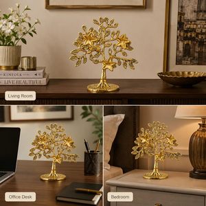 Estatua Decorativa de Metal con Acabado Antiguo del Árbol de la Vida, Vastu Feng Shui, Regalo de Buena Suerte, Decoración para Mesa de Oficina u Hogar - Product Image 3