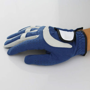Guante de Golf para Hombre, Microfibra Suave, Blanco/Azul/Gris, para Mano Derecha, Antideslizante, Transpirable, Diseños Personalizados, Ropa Deportiva - Product Image 2