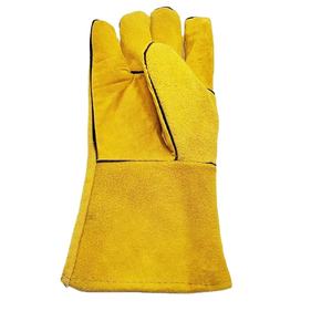 Gants de travail de sécurité double en cuir de vache sur mesure pour la construction industrielle et la soudure - Product Image 1