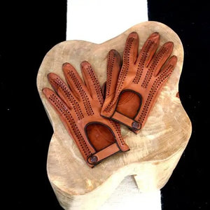 Gants en cuir PU pour hommes, imperméables, doublure en soie écologique, chauds, pour sports d'hiver, technologie tactile, style uni, thermiques, usage quotidien - Product Image 5