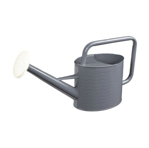 Arrosoir en fer au design exceptionnel, finition grise, pour jardin extérieur, ferme, plantes, avec support, pour un remplissage facile - Product Image 1