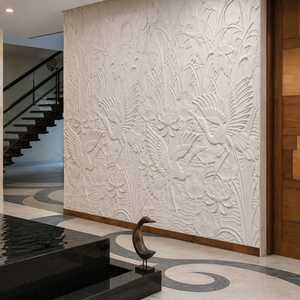 Panneau mural en grès naturel moderne, personnalisable et fait main, pour intérieur, extérieur, façade, jardin, élément décoratif de luxe - Product Image 3