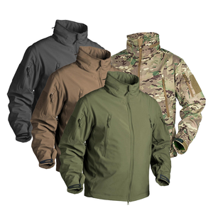 Chaqueta Táctica Softshell de Calidad para Hombre, Impermeable, para Invierno, Senderismo, Caza, Cortavientos, con Capucha Oculta, Técnica de Tejido Sólido - Product Image 1