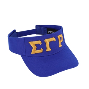 หมวกกันแดดปักตัวอักษรสีน้ำเงิน Royal Blue ของชมรมหญิงกรีก SGRHO สำหรับผู้หญิง สไตล์ลำลองสำหรับวิทยาลัย กิจกรรมกลางแจ้ง และกีฬา - Product Image 4