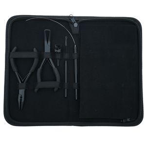 Hair Extension Tools Kit Microbeads Crimping Remover Plier Hook Loop Wire Comb <b>Needle</b> Scissor Clips Parting Finger <b>Case</b> Accessor - Product Image 5