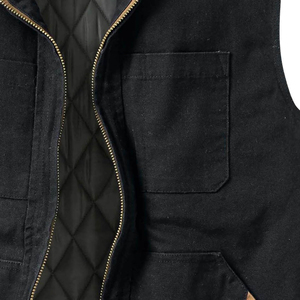 Weekend Wear Relaxed Men Casual Canvas <b>Vest</b> Loose Fit Comfortable Sleeveless <b>Vest</b> Custom Logo Easy Wear Outerwear for Men - Product Image 4