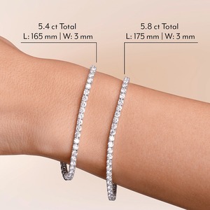 Wholesale 5.4CT Round Lab Grown Diamond Tennis Bracelet 9K White <b>Gold</b> <b>Solid</b> <b>Gold</b> Fine Jewelry Custom Manufacturer - Product Image 2