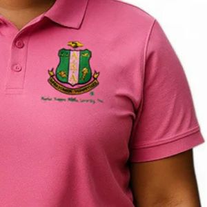 เสื้อโปโลสีชมพูสำหรับผู้หญิง แขนสั้น ปักลายตราสัญลักษณ์ ลำลอง เหมาะสำหรับกอล์ฟ เสื้อทีเชิ้ต สไตล์กรีก แฟชั่นทันสมัย - Product Image 5