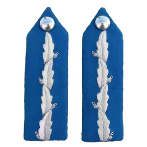 Écussons brodés en fil d'or de qualité supérieure, patchs de casquette marine, écussons 3D brodés à la main en fil de soie, appliques couronne uniforme - Product Image 5