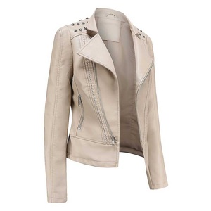 Women <b>Leather</b> <b>Jacket</b> Racer Style Outdoor Wear Smooth Zipper Lightweight Comfortable <b>Jacket</b> Wholesale Women <b>Leather</b> <b>Jacket</b> - Product Image 5