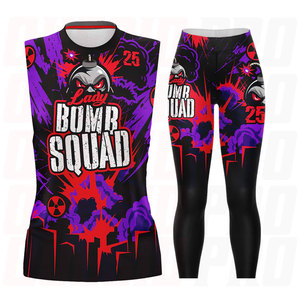 Uniformes de Fútbol Americano con Compresión para Equipos Deportivos, Personalizados 7v7, Leggings y Tops para Niñas, Jóvenes y Adultos, Todas las Tallas, Conjuntos de Compresión - Product Image 1