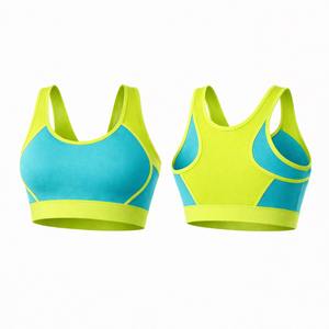 Nuevo Sujetador Deportivo para Mujer, Sin Costuras, Acanalado, Transpirable, de Spandex/Poliéster, Soporte Medio, para Gimnasio, Yoga, Ejercicio, Fitness, de Fábrica - Product Image 1