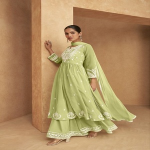 Calidad superior Kurti Plaza Dupatta para bodas y fiestas de proveedores y exportadores indios disponibles a precio mayorista - Product Image 5