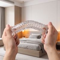 Dildo pour femmes, surface granulaire douce transparente, matériau TPE imperméable, poids 190g, respectueux de l'environnement, sensation de toucher réel, érotique pour adultes