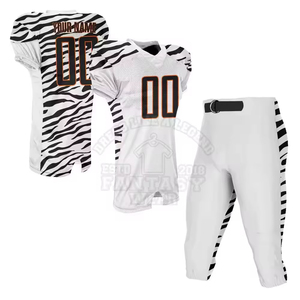 Uniforme de Fútbol Americano de Diseño Moderno, 100% Poliéster, Impresión Digital, Transpirable, Color Personalizado, Talla Grande, Manga Corta para Hombre - Product Image 6