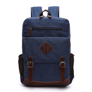 Canvas <b>Laptop</b> <b>Backpack</b> Unisex Retro Style 20-39L Durable Softback with Zipper Hasp Closure and Shoulder Straps - Product Image 2