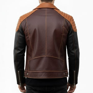 Chaqueta de Cuero para Hombre con Tela de Lona, Impermeable y Resistente al Viento, Estilo Urbano, Ropa Casual de Invierno, Chaqueta de Invierno para Hombre - Product Image 2