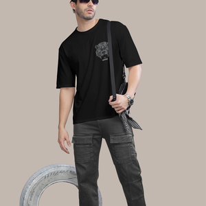 เสื้อยืดถักลำลองสำหรับผู้ชาย แขนสั้นสำหรับฤดูร้อน พิมพ์ลายแบบกำหนดเองด้วยเทคนิคการถ่ายเทความร้อน เนื้อผ้านุ่ม ระบายอากาศได้ดี เหมาะสำหรับเล่นกอล์ฟ - Product Image 5