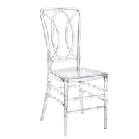 Ensemble de tables et de chaises de salle à manger en acrylique pour les fêtes, chaises de mariage au Ghana, chaise en plastique transparente pour tasse à café