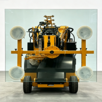 Robot mobile télécommandé à ventouses pour l'installation de verre de grande taille