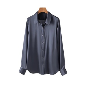 Trending Customize Design Casual Shirts 100% Cotton Quick Dry Women's Shirts Full Sleeves Office Summer Collar Shirt - Product Image 1