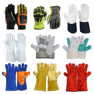 Gants de travail robustes antidérapants en cuir Sunny Gloves, usage général, épaisseur 7 oz, longueur 26 cm, Pakistan - Product Image 5