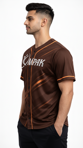 Camiseta de béisbol para hombre con tela sublimada suave para ropa deportiva activa - Product Image 5