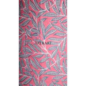 Cubo de basura indio hecho a mano para cocina, con tapa abierta, para papel y residuos, con estampado artesanal, para usar con tela de algodón. - Product Image 2