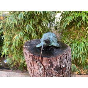 Artesanía en Metal, Adornos Decorativos, Escultura de Tortuga Antigua Hecha a Mano, Miniatura a Precio Económico - Product Image 2