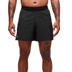 Pantalones Cortos Deportivos de Alto Rendimiento para Hombre, Ajuste Elite, 5 Pulgadas, Transpirables, de Secado Rápido, para Correr y Entrenar, Color Negro - Product Image 1