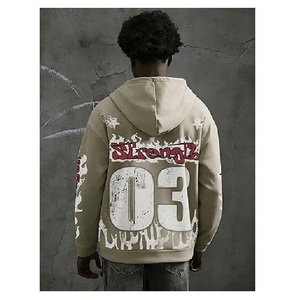 Men's Y2k Number Graphic Zip Up Hoodie Sweatshirt <b>Gothic</b> Long Sleeve Hooded Casual <b>Jacket</b> Streetwear - Product Image 3
