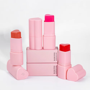 Barra de Rubor Mineral Mate en Forma de Corazón en 8 Colores, Resistente al Agua, con Alta Pigmentación, Acabado Natural, Larga Duración y Personalizable - Product Image 3