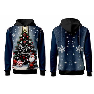 Sudadera con Capucha para Hombre, Talla Grande, Diseño Moderno, Estampado Tribal Polinesio Hawaiano Personalizado - Product Image 3