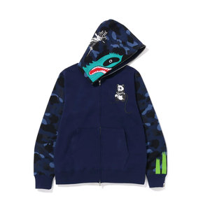 Sudadera con capucha y cremallera completa de algodón de 300 g/m² para hombre, personalizada con estampado en relieve y bordado, del fabricante - Product Image 2