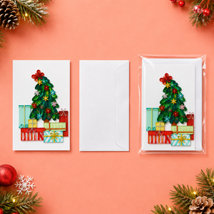 Elegantes Tarjetas de Felicitación Navideñas de Papel Quilling Hechas a Mano con Diseño de Árbol de Pino - Fábrica Mayorista OEM/ODM de Vietnam - Product Image 5