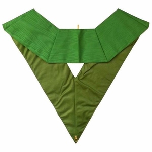 Collar de 5.º Grado del Rito Escocés con Faja Verde Moiré, Collar de Maestro Perfecto, Collar Masónico, Regalia del Rito Escocés, Collar con Cinta Verde - Product Image 2