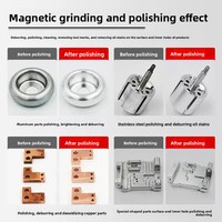 Machine de polissage magnétique translatoire à haute fréquence avec moteur pour l'ébavurage et l'éclaircissement des surfaces en acier inoxydable