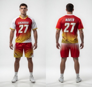 Uniformes de Lacrosse Personalizados Premium de Poliéster Dri-Fit con Sublimación Completa y Tecnología Avanzada de Absorción de Humedad Transpirable - Product Image 1