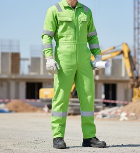 Safety Reflective <b>Overall</b> Uniform with Premium Fabric for Industrial Workers and Technicians - Product Image 1