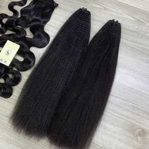 Wholesale Customized <b>Body</b> Wave Ponytails Full Cuticles Aligned Vietnamese <b>Hair</b> Kinky Straight Swiss 5x5 HD Lace Front Wigs - Product Image 4