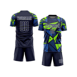 ชุดฟุตบอล 2026-สกรีนชื่อทีมได้ 100% โพลีเอสเตอร์ ระบายอากาศได้ดี แห้งเร็ว แขนสั้น - Product Image 1