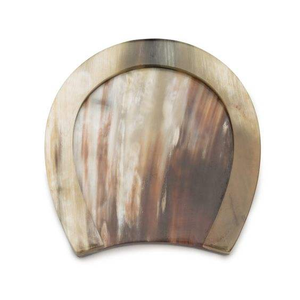 Handcrafted Organic Horn <b>Coasters</b> for Tea Lovers Timeless Buffalo Horn <b>Coaster</b> Set for Dining <b>Tables</b> Rustic Farmhouse Style Horn - Product Image 1