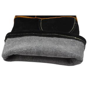 Custom 14 Inch Split Cowhide Leather Welding Gloves with Cotton Liner Heat Resistant Flame Resistant Safety PPE Work Gloves - Product Image 6