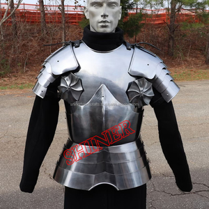 Caballeros medievales gótico pechera chaqueta Cuirass pecho placa hombro Pauldron Rondel Halloween tamaño completo cuerpo armadura conjunto - Product Image 1